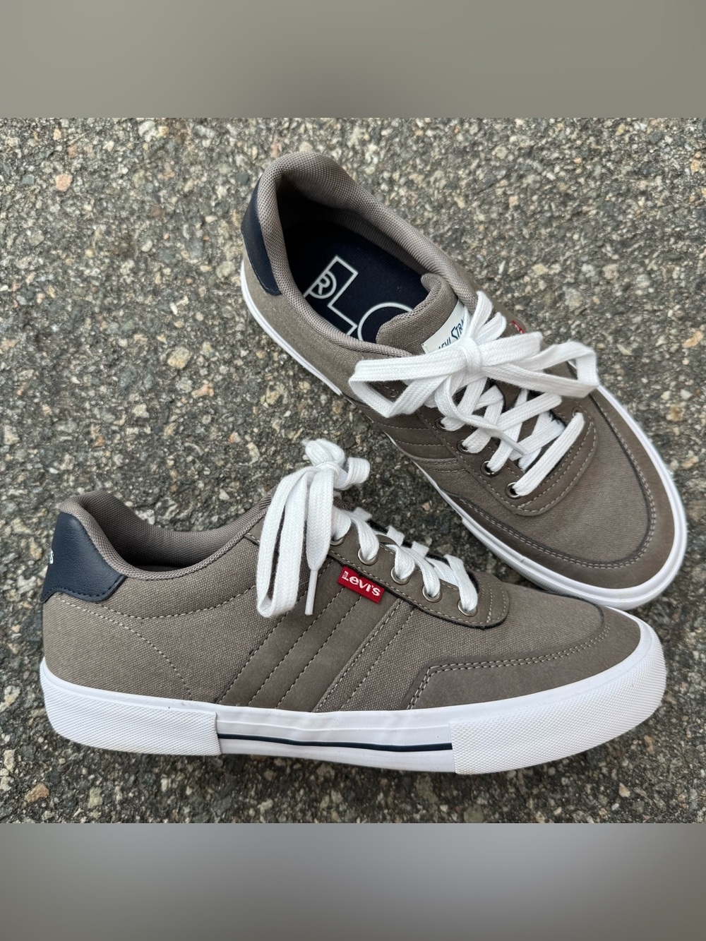 Levi's Men's Munro Casual Sneakers Shoes Men’s Size 8 Brown White Lace Up